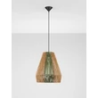 Pendul NovaLuce DENA metal, natural, negru, maro, E27 - NL-9586603