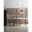 Pendul NovaLuce ABBY metal, natural, negru, multicolor, E27 - NL-9586604