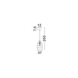 Pendul NovaLuce MAPI metal, natural, negru, maro, E27 - NL-9586605