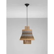 Pendul NovaLuce COPOS metal, natural, negru, maro, E27 - NL-9586608