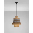 Pendul NovaLuce COPOS metal, natural, negru, maro, E27 - NL-9586608