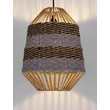 Pendul NovaLuce COPOS metal, natural, negru, maro, E27 - NL-9586609