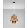 Pendul NovaLuce COPOS metal, natural, negru, maro, E27 - NL-9586610