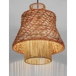 Pendul NovaLuce COPOS metal, natural, negru, maro, E27 - NL-9586610