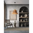 Pendul NovaLuce SORELLO metal, natural, negru, maro, E27 - NL-9586614