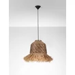 Pendul NovaLuce SORELLO metal, natural, negru, maro, E27 - NL-9586614