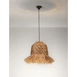 Pendul NovaLuce SORELLO metal, natural, negru, maro, E27 - NL-9586614