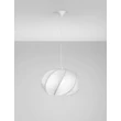 Pendul NovaLuce BORA metal, textil, alb, E27 - NL-9586617