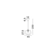 Pendul NovaLuce BORA metal, textil, alb, E27 - NL-9586618