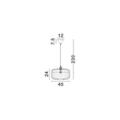 Pendul NovaLuce PONN metal, natural, negru, maro, E27 - NL-9586625