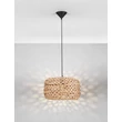 Pendul NovaLuce PONN metal, natural, negru, maro, E27 - NL-9586625
