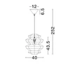 Pendul NovaLuce NUA metal, franghie, negru, maro, E27 - NL-9586642