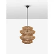 Pendul NovaLuce NUA metal, franghie, negru, maro, E27 - NL-9586642