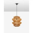 Pendul NovaLuce NUA metal, franghie, negru, maro, E27 - NL-9586642