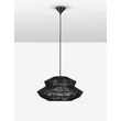 Pendul NovaLuce NUA metal, franghie, negru, E27 - NL-9586644