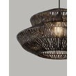 Pendul NovaLuce NUA metal, franghie, negru, E27 - NL-9586644