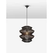 Pendul NovaLuce NUA metal, franghie, negru, E27 - NL-9586645
