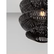 Pendul NovaLuce NUA metal, franghie, negru, E27 - NL-9586645
