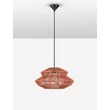 Pendul NovaLuce NUA metal, franghie, negru, portocaliu, E27 - NL-9586648
