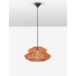 Pendul NovaLuce NUA metal, franghie, negru, portocaliu, E27 - NL-9586648