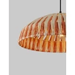 Pendul NovaLuce FREDA metal, franghie, negru, crem, portocaliu,  E27 - NL-9586650