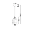 Pendul NovaLuce SOLITA metal, rattan, negru, maro, E27 - NL-9586652