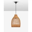 Pendul NovaLuce SOLITA metal, rattan, negru, maro, E27 - NL-9586652