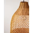 Pendul NovaLuce SOLITA metal, rattan, negru, maro, E27 - NL-9586652