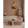 Pendul NovaLuce SOLITA metal, rattan, negru, maro, E27 - NL-9586653