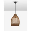 Pendul NovaLuce SOLITA metal, rattan, negru, maro, E27 - NL-9586653