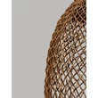 Pendul NovaLuce SOLITA metal, rattan, negru, maro, E27 - NL-9586653