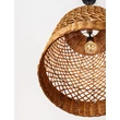 Pendul NovaLuce SOLITA metal, rattan, negru, maro, E27 - NL-9586654