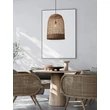 Pendul NovaLuce SOLITA metal, rattan, negru, maro, E27 - NL-9586655