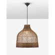 Pendul NovaLuce SOLITA metal, rattan, negru, maro, E27 - NL-9586657