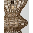 Pendul NovaLuce BREENA metal, rattan, negru, maro, E27 - NL-9586658