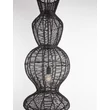 Pendul NovaLuce BREENA metal, rattan, negru, E27 - NL-9586660