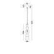 Pendul NovaLuce BREENA metal, rattan, negru, E27 - NL-9586660