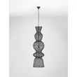 Pendul NovaLuce BREENA metal, rattan, negru, E27 - NL-9586660