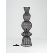 Lampadar NovaLuce BREENA metal, franghie, negru, E27 - NL-9586661