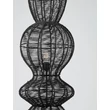 Lampadar NovaLuce BREENA metal, franghie, negru, E27 - NL-9586661