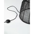 Lampadar NovaLuce BREENA metal, franghie, negru, E27 - NL-9586661