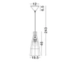 Pendul NovaLuce RIELO metal, rattan, negru, natur, E27 - NL-9586664