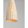 Pendul NovaLuce RIELO metal, rattan, negru, natur, E27 - NL-9586664