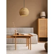 Pendul NovaLuce RIELO metal, rattan, negru, natur, E27 - NL-9586665