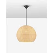 Pendul NovaLuce RIELO metal, rattan, negru, natur, E27 - NL-9586665