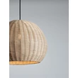 Pendul NovaLuce RIELO metal, rattan, negru, natur, E27 - NL-9586665