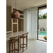 Pendul NovaLuce RIELO metal, rattan, negru, maro, E27 - NL-9586667