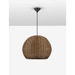 Pendul NovaLuce RIELO metal, rattan, negru, maro, E27 - NL-9586667