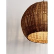 Pendul NovaLuce RIELO metal, rattan, negru, maro, E27 - NL-9586667