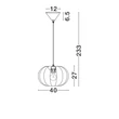 Pendul NovaLuce DELINA metal, textil, alb, E27 - NL-9586669